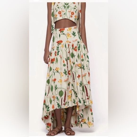 Agua by Agua Bendita Natural Curua Primavera Maxi Skirt SOLD OUT - Picture 1 of 8